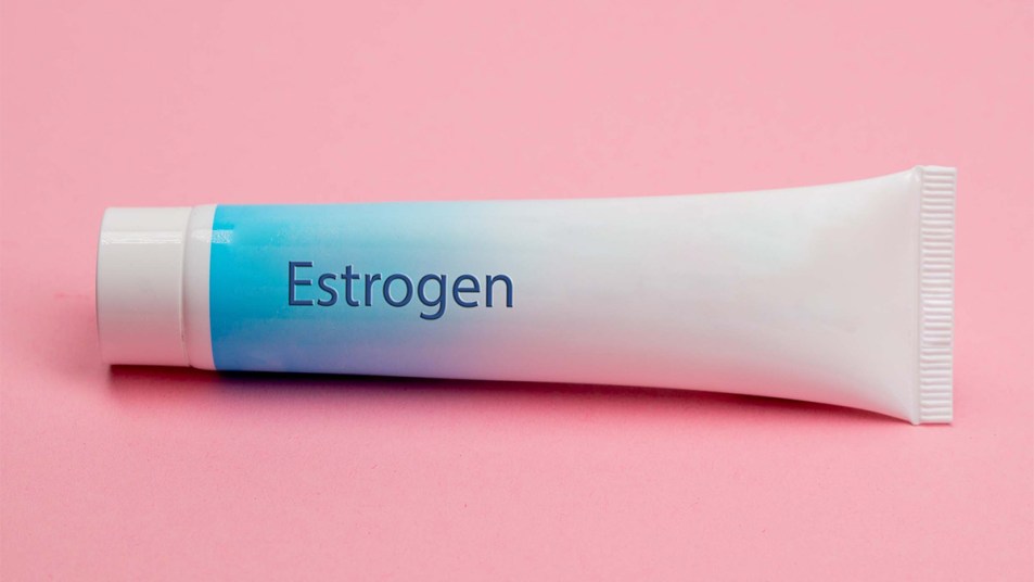 A tube of estrogen cream for vaginal dryness