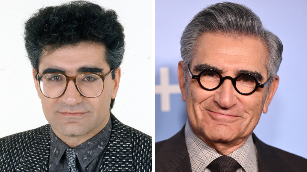 Eugene Levy in 1985 and 2023