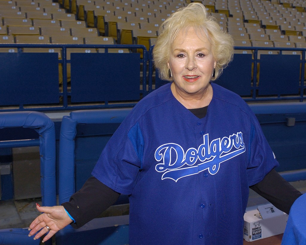 Doris shows her support for the Dodgers
