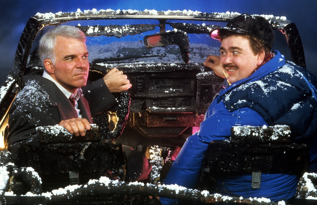 Steve Martin and John Candy, Planes, Trains & Automobiles, 1987 