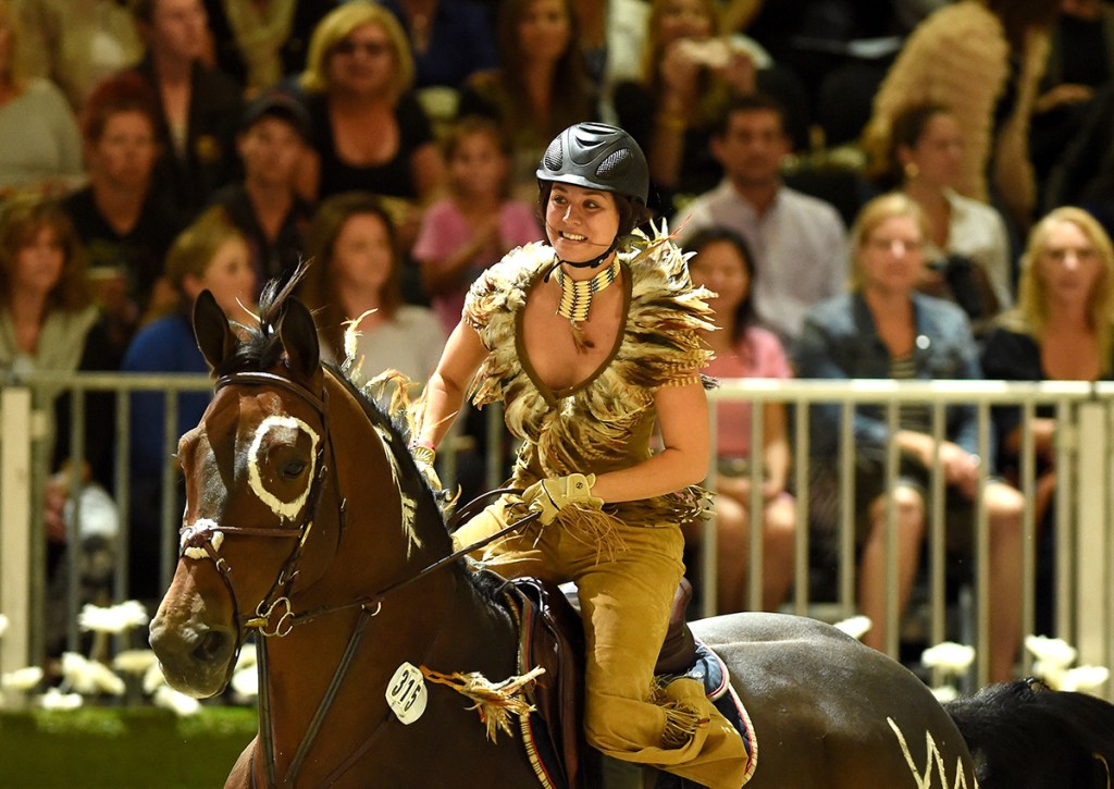 Kaley Cuoco on horseback 2014