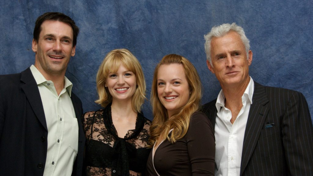 Mad Men cast: Jon Hamm, Elisabeth Moss, January Jones and John Slattery, 2007