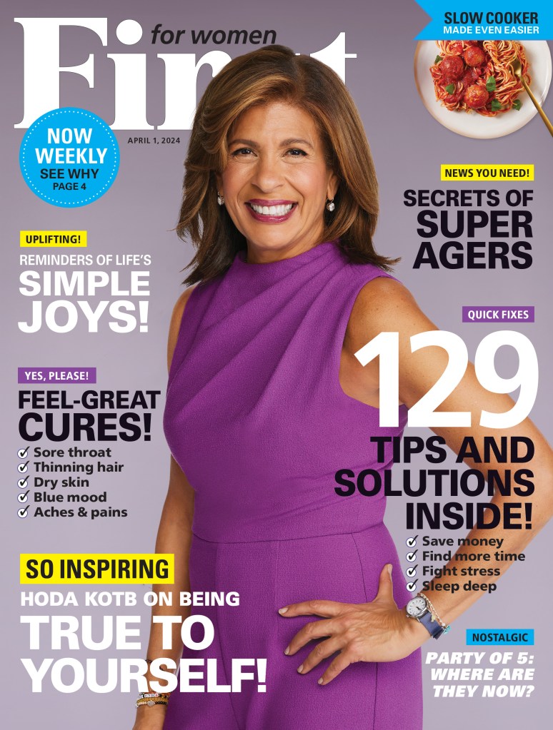 Hoda Kotb on the cover of FIRST for Women