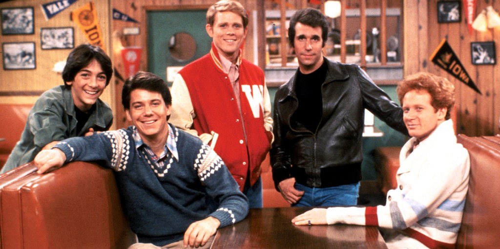 The cast of Happy Days, 1978