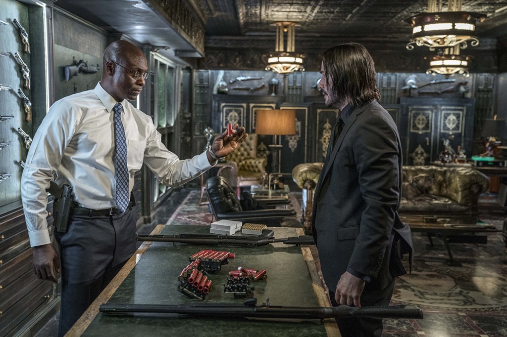 Lance Reddick and Keanu Reeves in 2019's John Wick: Chapter 3 — Parabellum