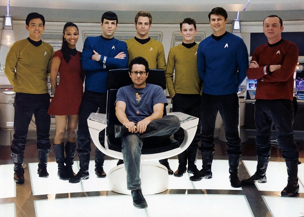 Director J.J. Abrams and the cast of 2009's Star Trek