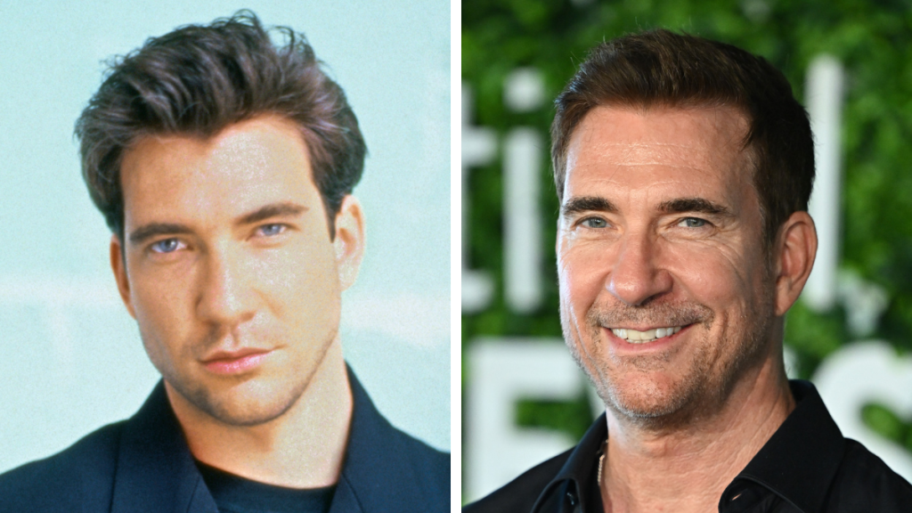 Dylan McDermott in 1990 and 2023