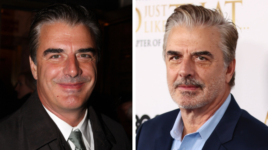 Chris Noth in 2009 and 2021