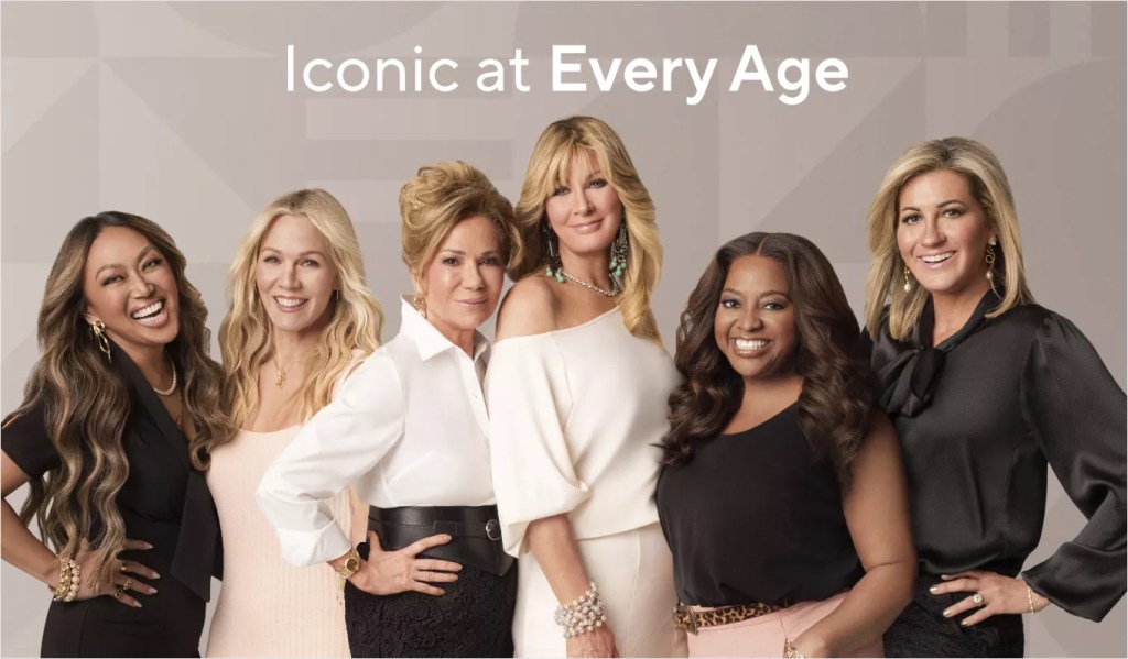 QVC's new Age of Possibility campaign will feature many incredible women over 50—like (L-R): Mally Roncal, Jennie Garth, Kathie Lee Gifford, Sandra Lee, Sherri Shepherd and Shawn Killinger
