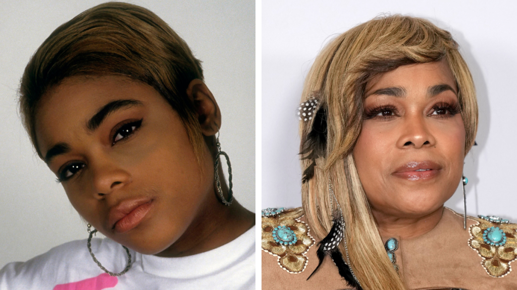 T-Boz in 1992 and 2024