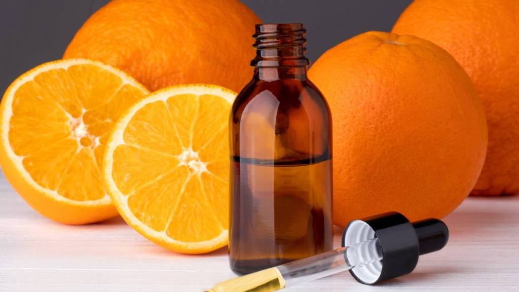 orange and essential oil; color you healthy