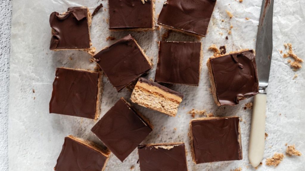 homemade protein bars: chocolate, no-bake bars with nut butter