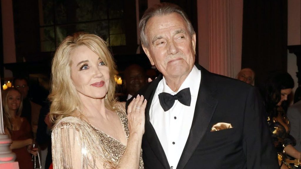 Meloday Thomas Scott and Eric Braeden at The Young and The Restless 50th Anniversary celebration, 2023