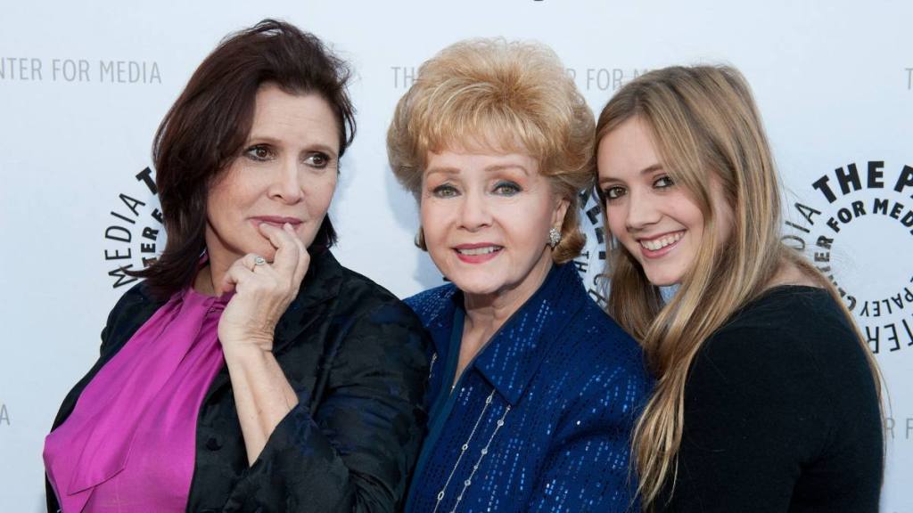 Carrie Fisher young, Debbie Reynolds and Billie Lourd in 2011