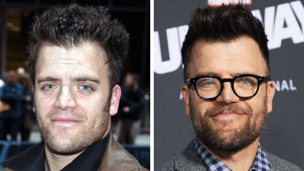 Kevin Weisman in 2002 and 2017