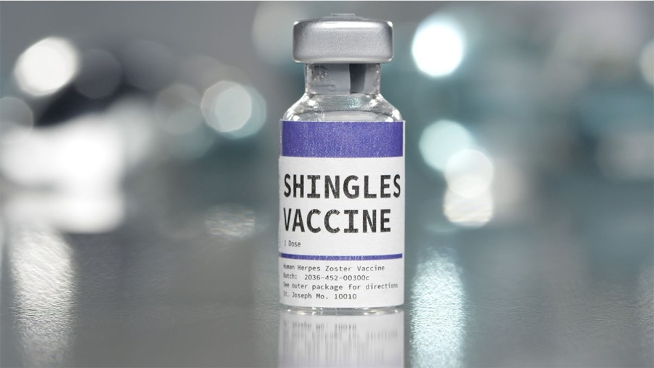 Shingles vaccine vial