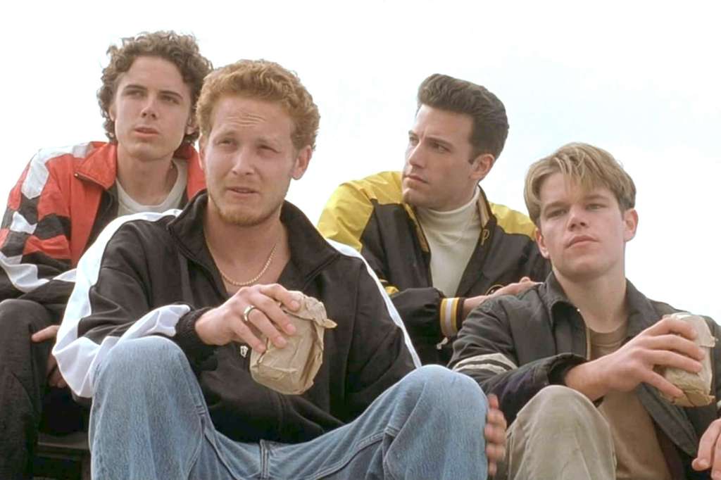 Casey Affleck, Cole Hauser, Ben Affleck, Matt Damon in Good Will Hunting movie