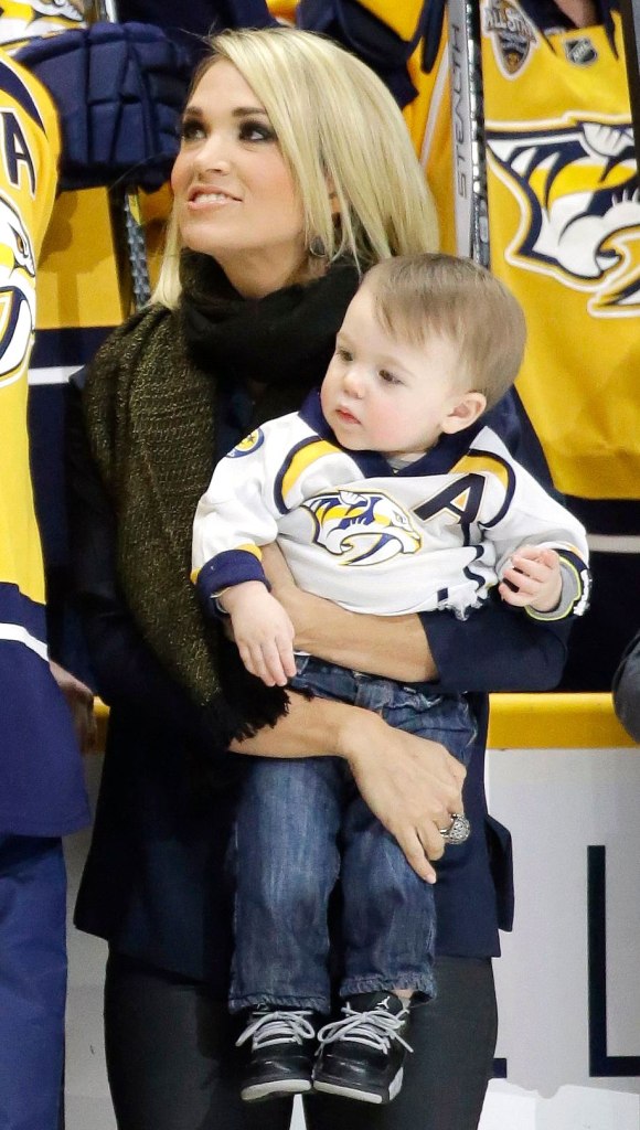 Carrie Underwood with son.
