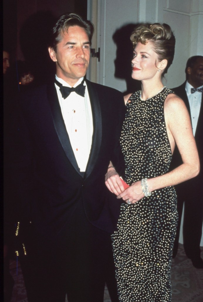 Don Johnson and Melanie Griffith in 1991