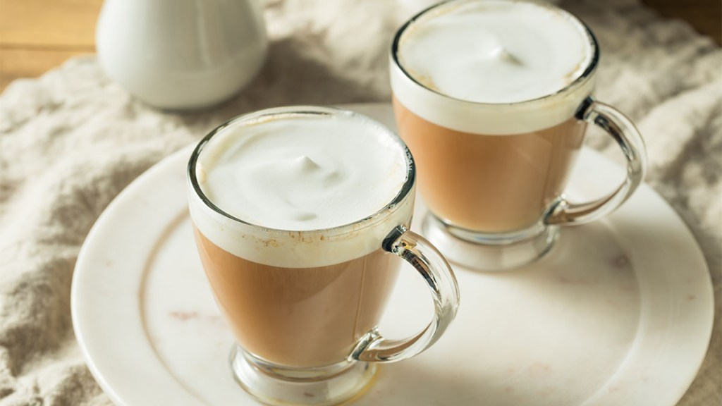Vanilla coffee drink made with turbinado sugar