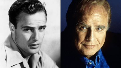Marlon Brando in 1948 and 1994