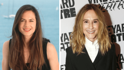 Side-by-side of Holly Hunter then and now