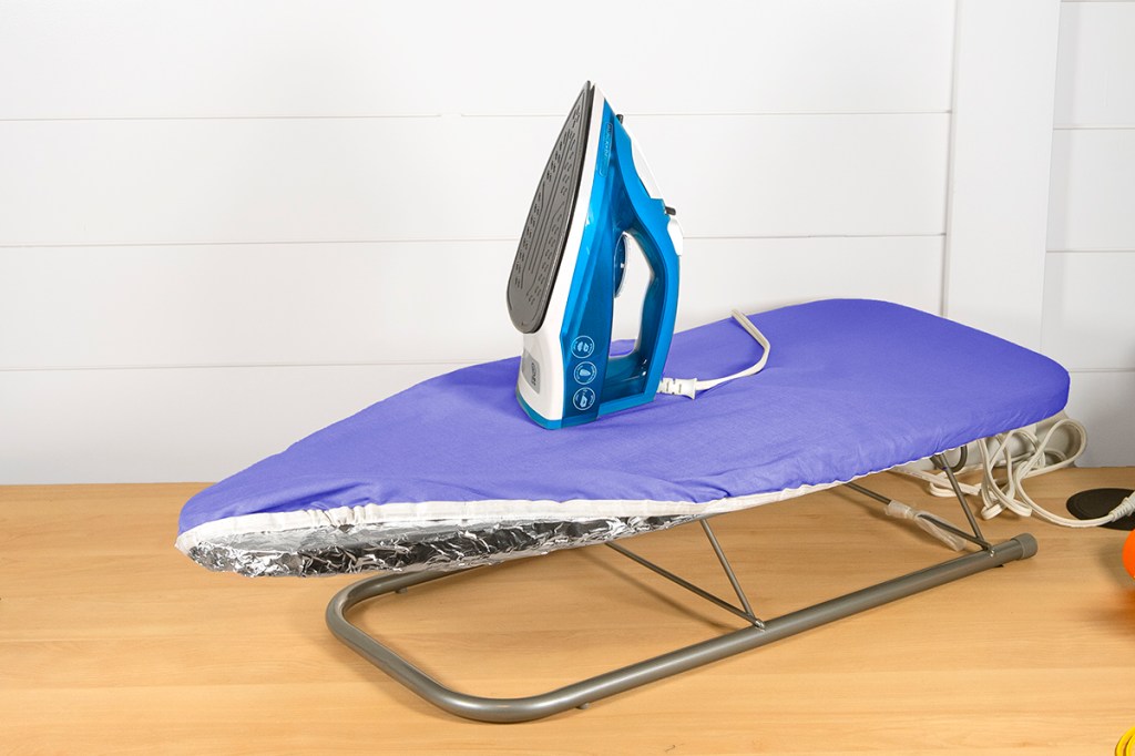 Aluminum foil cuts down on ironing time