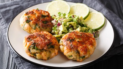 Salmon croquettes as part of a collection of leftover salmon recipes