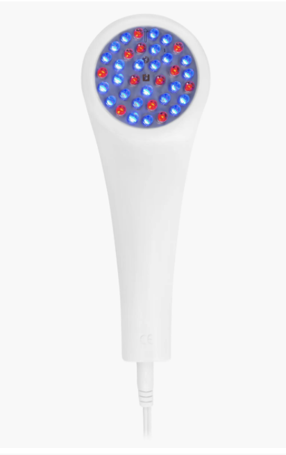 LightStim blue light therapy device in white.