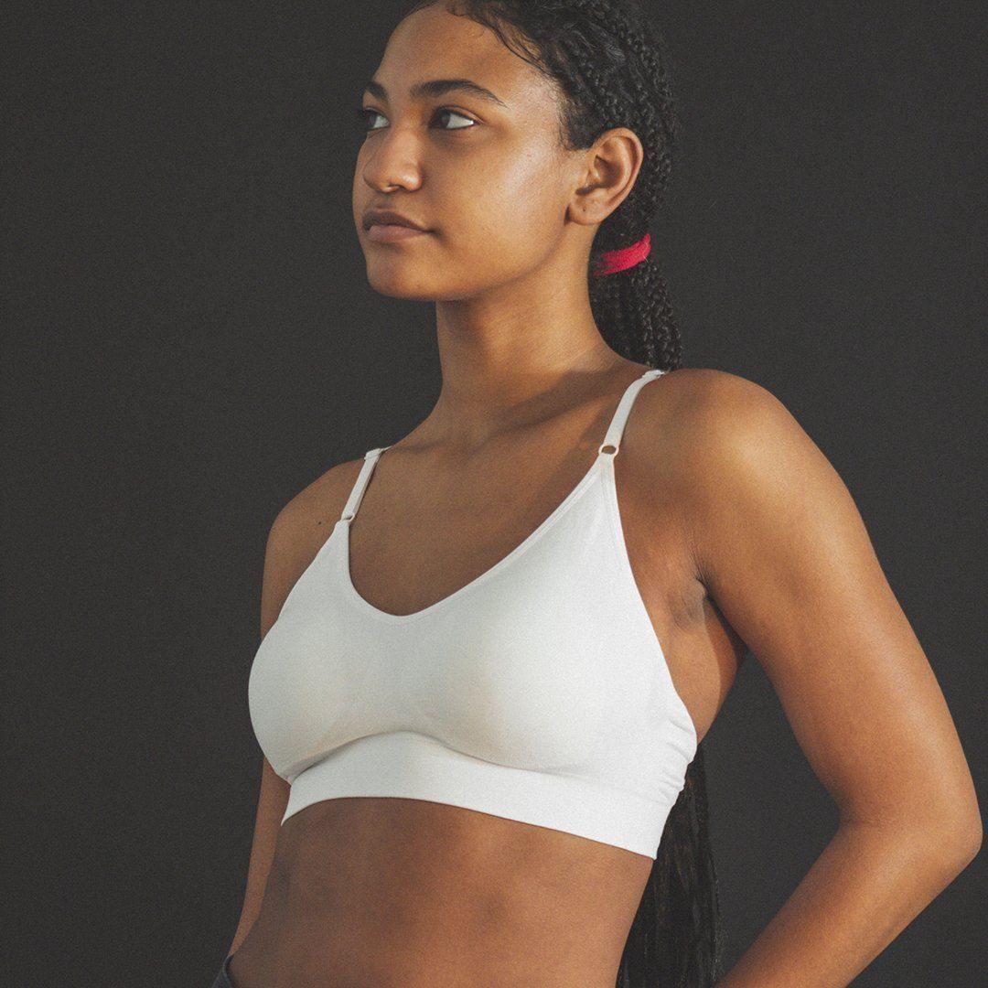 BraBar Soft Day Bra With Back Closure in white.