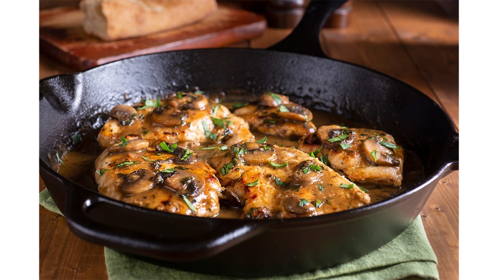 A recipe for Cast-Iron Airline Chicken Paprika
