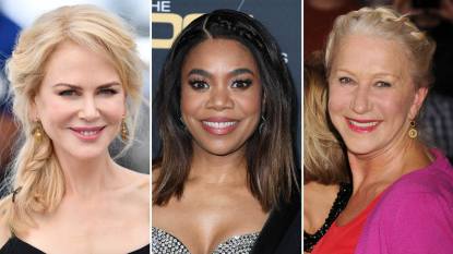 Nicole Kidman, Regina Hall and Helen Mirren all with braids in their hair, specifically braids for thin hair that help make hair appear thicker.