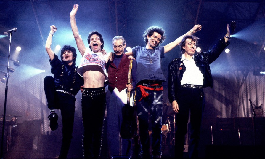 The Rolling Stones onstage in 1989