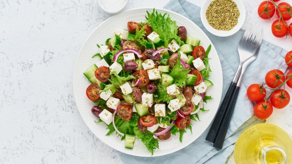 A modified Greek salad, which can improve sleep