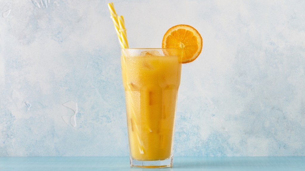 An orange juice and coconut water adrenal cocktail