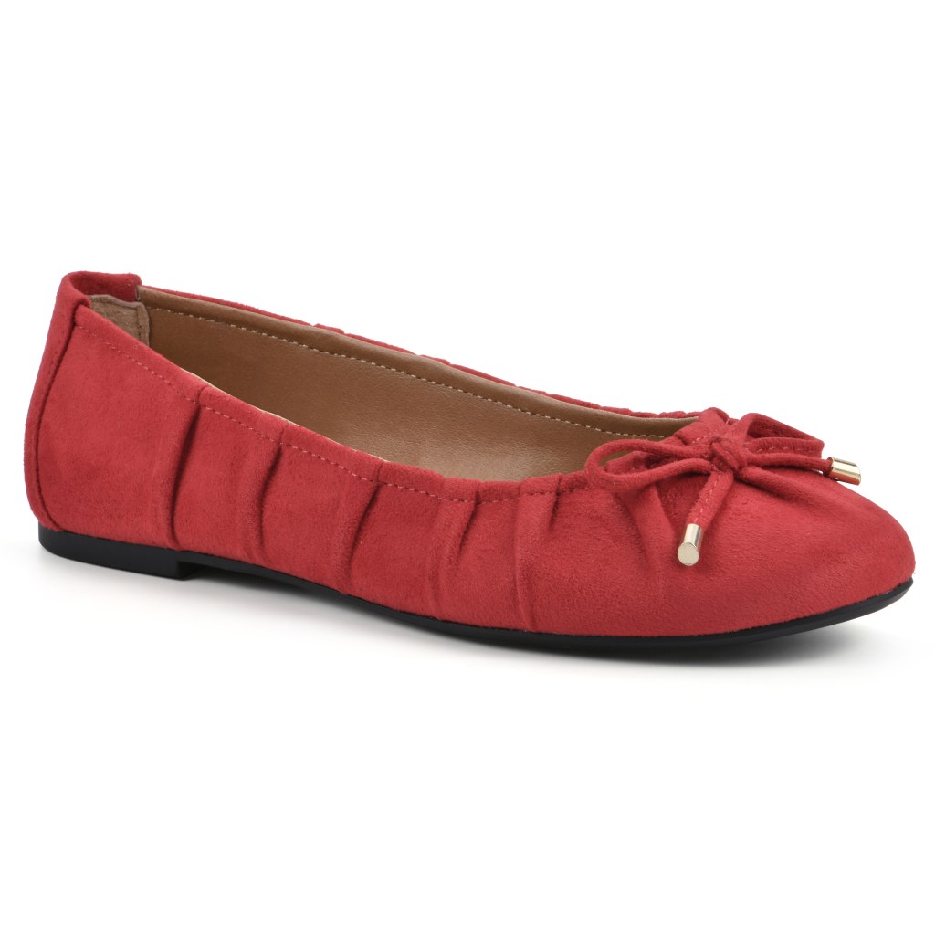 White Mountain red ballet flats, Comfortable flats for women