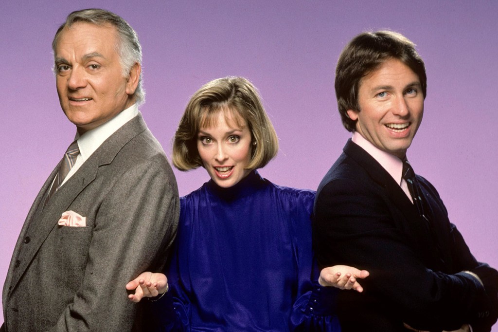 Robert Mandan, Mary Cadorette and John Ritter in Three's a Crowd Three's company behind the scenes