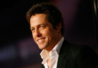 Actor Hugh Grant arrives at the Warner Bros. premiere of "Music and Lyrics" at the Grauman's Chinese Theatre on February 7, 2007 in Hollywood, California.