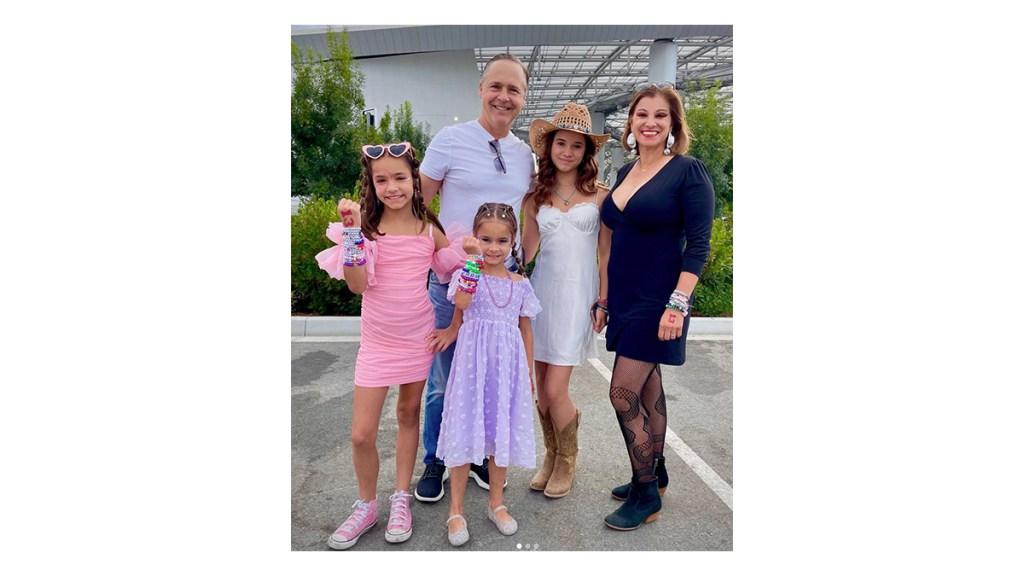 Life Goes On cast: Chad Lowe with his family at a Taylor Swift concert in 2023