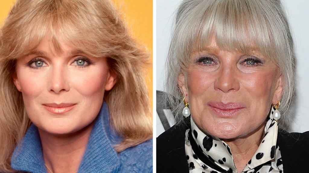 Linda Evans Left: 1981; Right: 2011