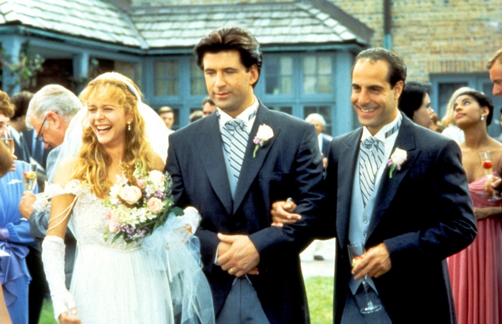 Meg Ryan, Alec Baldwin and Stanley Tucci in 'Prelude to a Kiss', 1992