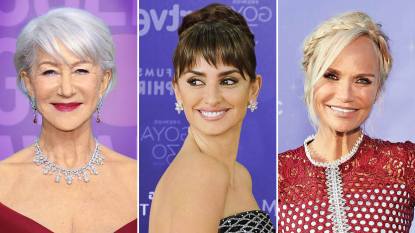 Helen Mirren, Penelope Cruz and Kristin Chenoweth with gorgeous hair. They all have hair extension styles that make their hair look thicker