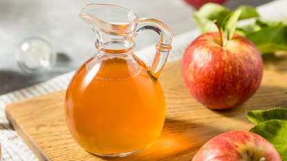 A bottle of organic unfiltered apple cider vinegar as part of a guide answering the question: "Does apple cider vinegar go bad?"
