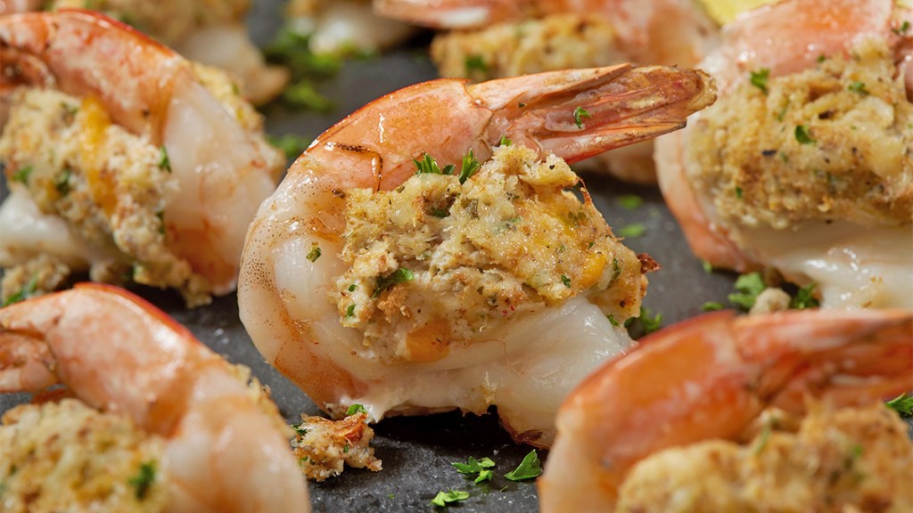 Crab stuffed shrimp