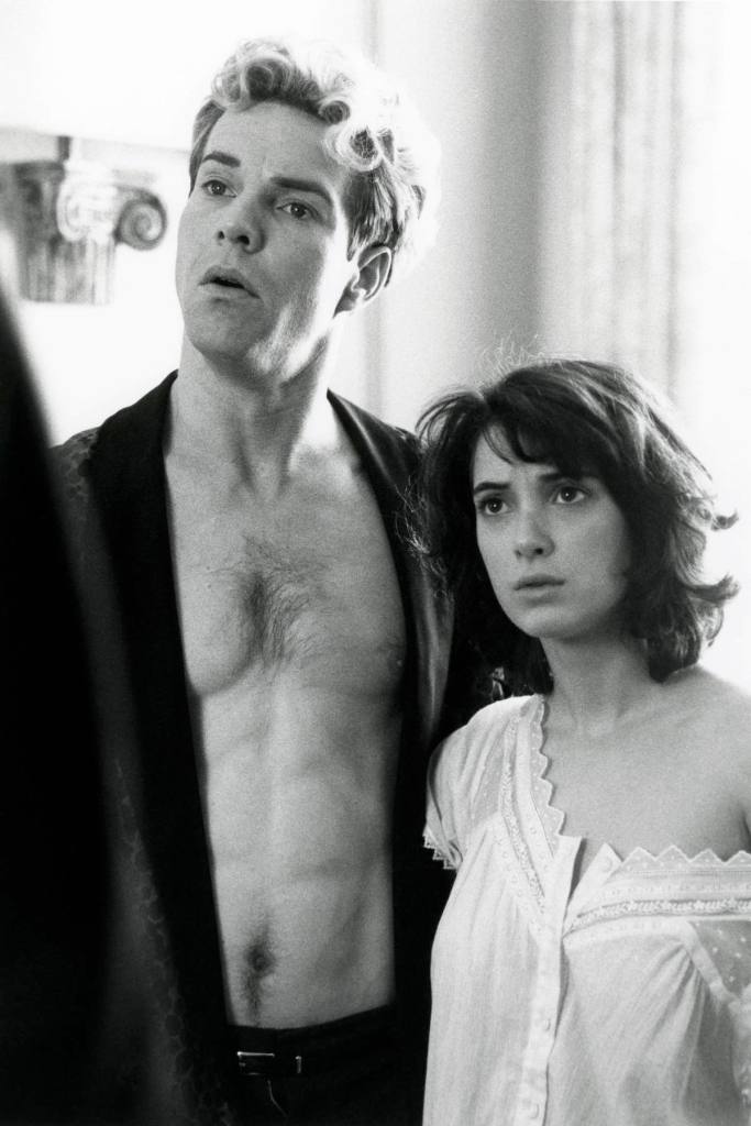 Dennis Quaid as Jerry Lee Lewis and Winona Ryder as his underage wife Myra Gale Brown in the film 'Great Balls of Fire!', 1989