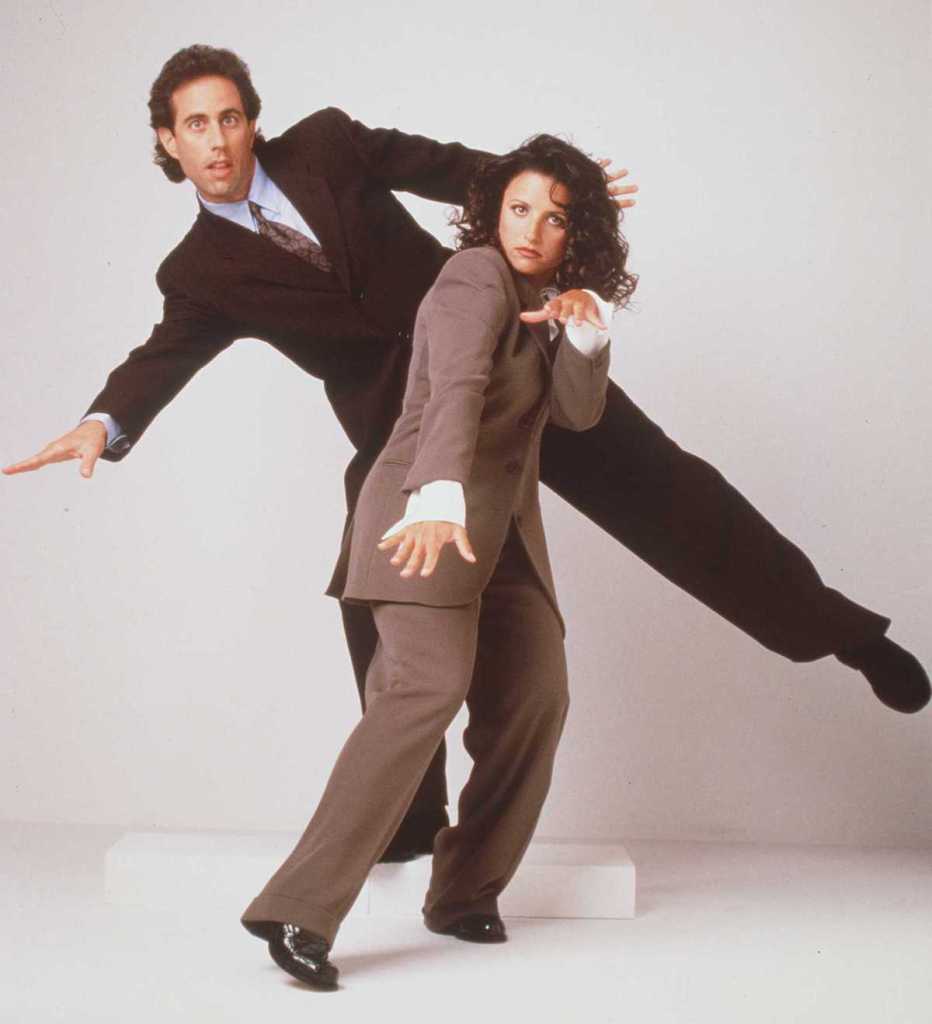 Jerry Seinfeld and Julia Louis-Dreyfus in a 1997 'Seinfeld' promotional shot