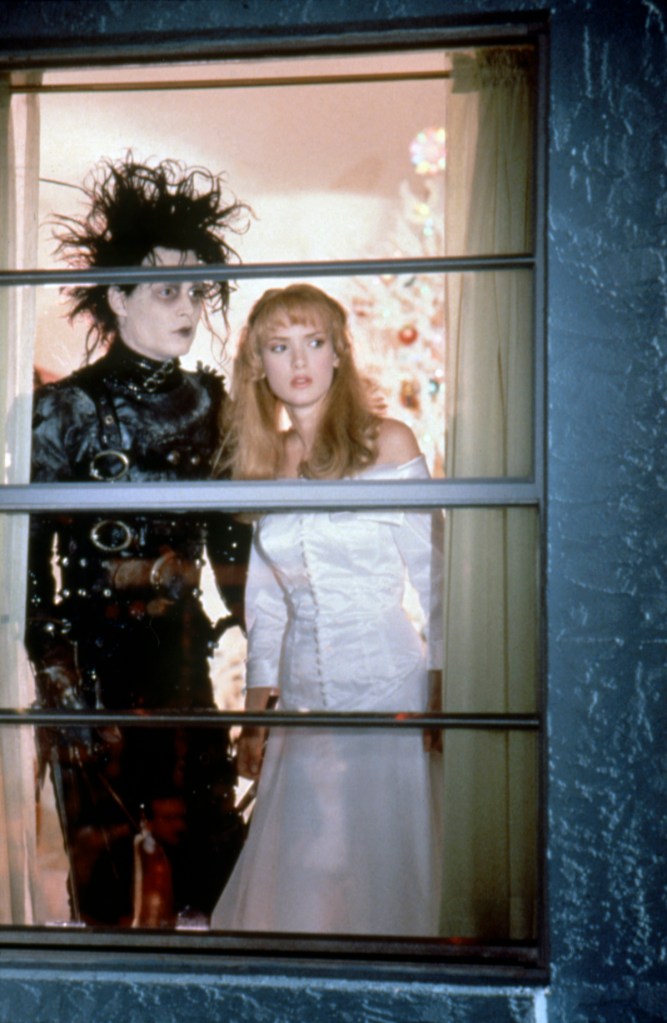 Johnny Depp and Winona Ryder in 'Edward Scissorhands,' 1990