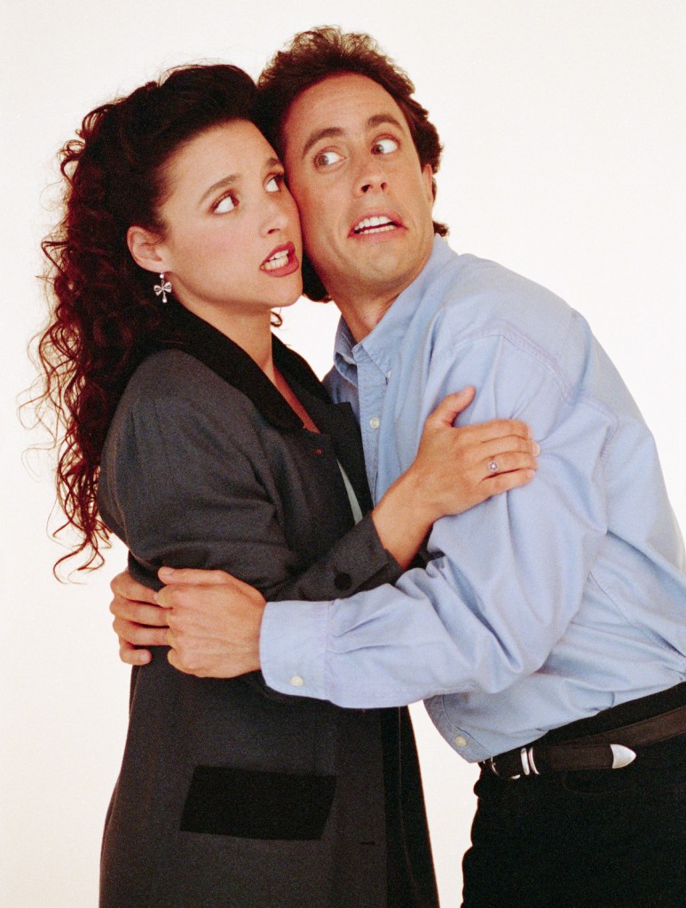 Julia Louis-Dreyfus and Jerry Seinfeld in a 1993 'Seinfeld' promotional shot