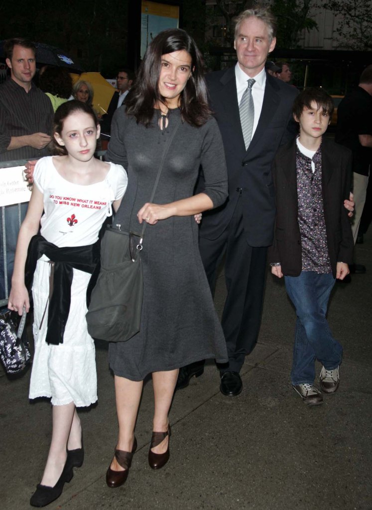 Phoebe Cates and Kevin Kline with their kids, Owen and Greta Kline, in 2005