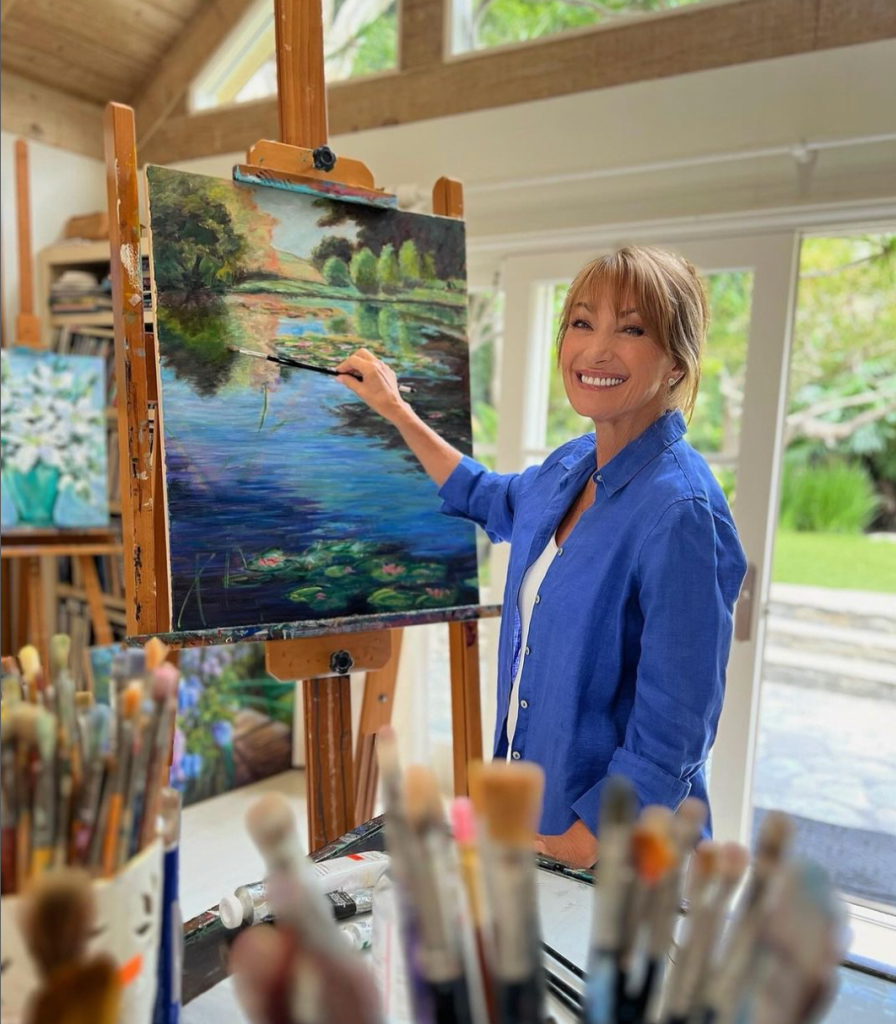 Jane Seymour painting in 2023